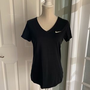 Nike Pro Dri-Fit V-Neck short sleeve black top